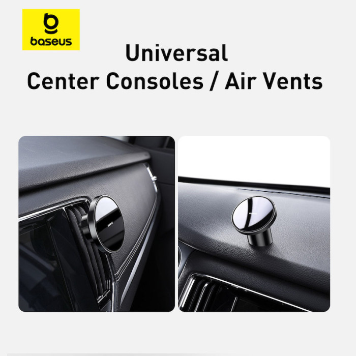Автотримач для телефона Baseus NeoGravity Magnetic Car Mount (For Dashboards and Air Outlets) Cluster Black