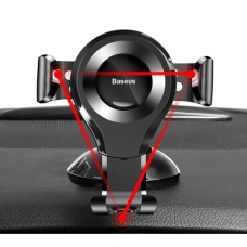 Автотримач для телефона Baseus Osculum Type Gravity Car Mount Black