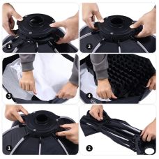 Софтбокс Ulanzi Vijim 40cm Octagonal Softbox with Mini Bowens Mount and Grid (L066 LAS002)
