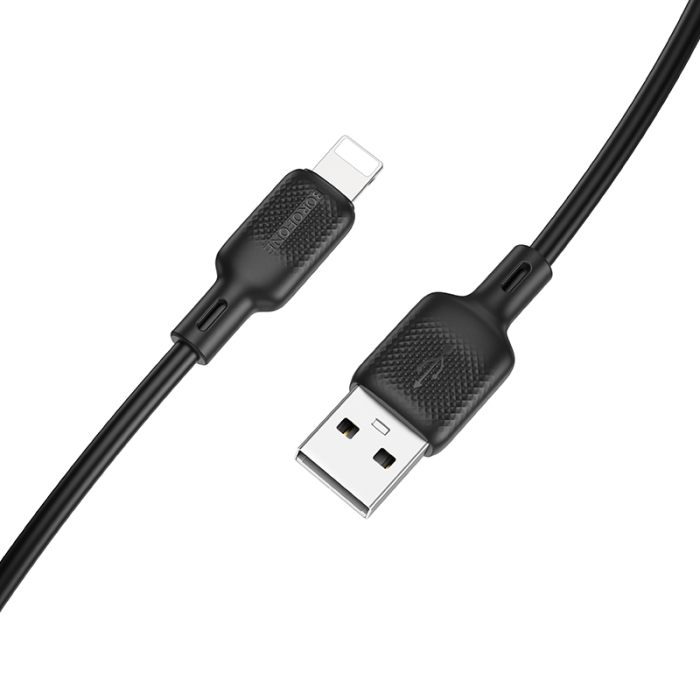 Кабель BOROFONE BX113 Lenny silicone charging data cable iP(L=1M) Black