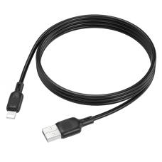 Кабель BOROFONE BX113 Lenny silicone charging data cable iP(L=1M) Black