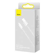 Кабель Baseus Dynamic Series Fast Charging Data Cable USB to iP 2.4A 1m White