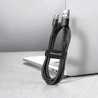 Кабель Baseus Cafule Cable USB For Micro 1.5A 2m Gray+Black