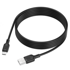 Кабель BOROFONE BX113 Lenny silicone charging data cable Micro(L=2M) Black