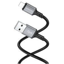 Кабель BOROFONE BX83 iP Famous silicone charging data cable Black