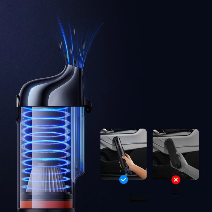 Автомобільний пилосос Baseus A5 Handy Vacuum Cleaner (16000pa) Black