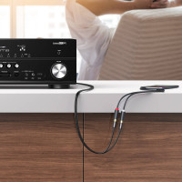 Аудіокабель UGREEN AV109 3.5mm Male to 2RCA Female Cable 25cm (Gray)(UGR-10547)