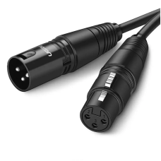 Аудіокабель UGREEN AV130 Cannon Male to Female Microphone Extension Audio Cable 3m (Black)(UGR-20711)