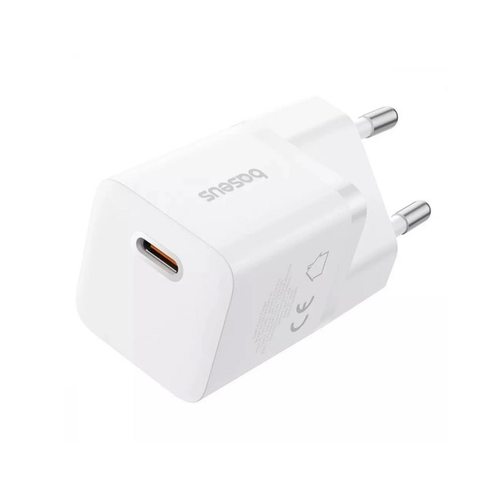 Мережевий зарядний пристрій Baseus GaN5 Fast Charger (mini) 1C 25W EU Moon White