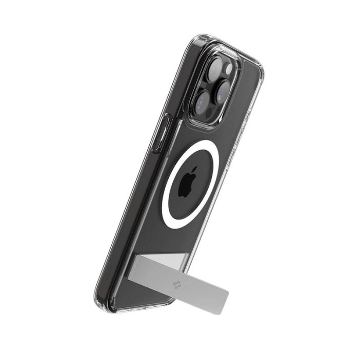 Чохол Spigen AAA Magnetic Clear Stand for Apple iPhone 16 Transparent