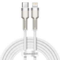 Кабель Baseus Cafule Series Metal Data Cable Type-C to iP PD 20W 2m White