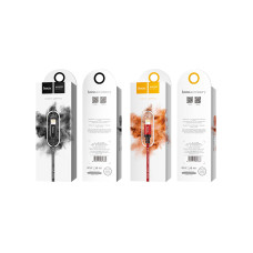 Кабель HOCO X14 USB to iP 2A, 2m, nylon, aluminum connectors, Black