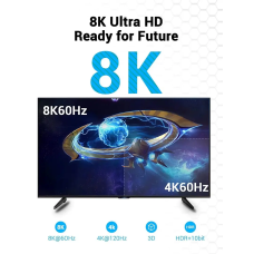 Кабель Vention HDMI-HDMI, 1.5 м, v2.1, (AANBG)