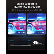 Кабель Vention HDMI-HDMI, 1.5 м, v2.1, (AANBG)
