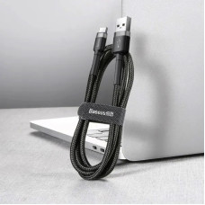 Кабель Baseus Cafule Cable USB For Type-C 3A 1m Gray+Black