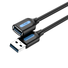 Кабель Vention USB 3.0 A Male to A Female Extension Cable 3M black PVC Type (CBHBI)