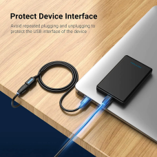 Кабель Vention USB 3.0 A Male to A Female Extension Cable 3M black PVC Type (CBHBI)