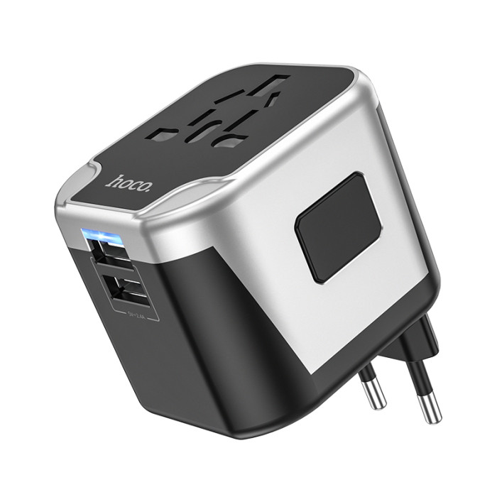 УЗП HOCO AC5 Level dual port universal conversion charger Black