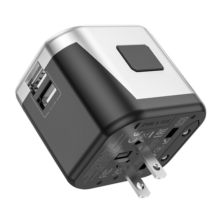 УЗП HOCO AC5 Level dual port universal conversion charger Black