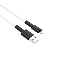 Кабель BOROFONE BX31 USB to iP 2.4A, 1m, silicone, TPE connectors, White