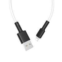 Кабель BOROFONE BX31 USB to iP 2.4A, 1m, silicone, TPE connectors, White