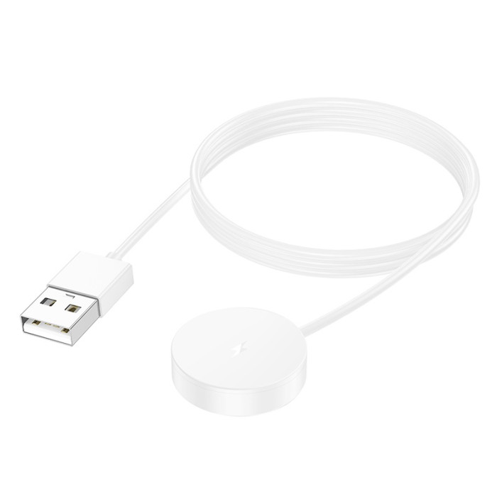 Бездротовий зарядний пристрій для смарт-годинника HOCO Y29/Y42 Ultra/Y43 AMOLED Smart sports watch charging cable White