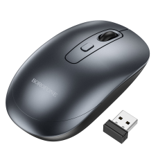 Маніпулятор миша BOROFONE BG13 Winner 2.4G business wireless mouse Black Metal Gray