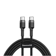 Кабель Baseus Cafule PD2.0 60W flash charging USB Type-C-Type-C (20V 3A)1M Grey+Black