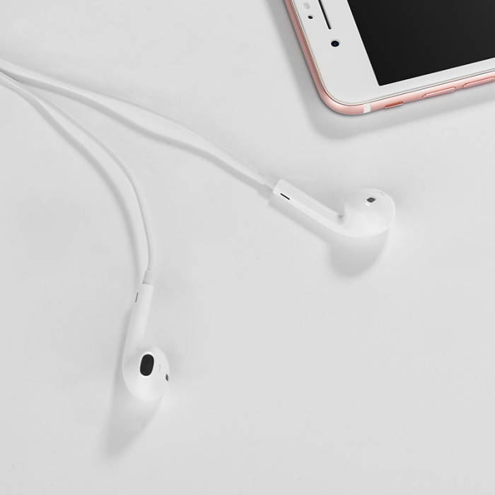 Навушники дротові HOCO L7 Plus Original (Lightning) White