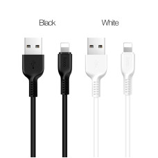 Кабель HOCO X20 USB to iP 2.4A, 1m, PVC, TPE connectors, Black