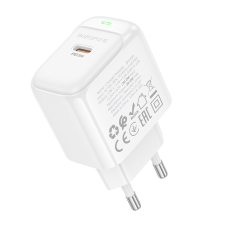 Мережевий зарядний пристрій BOROFONE BAS43A Potential single-port PD20W charger(EU) White