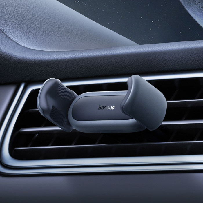 Автотримач для телефона Baseus Steel Cannon 2 Air Outlet Car Mount Black