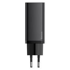 Мережевий зарядний пристрій Baseus GaN2 Lite Quick Charger C+U 65W EU Black