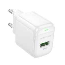 Мережевий зарядний пристрій BOROFONE BAS42A Potential single-port QC3.0 charger(EU) White