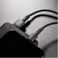 Кабель BOROFONE BX31 USB to iP 2.4A, 1m, silicone, TPE connectors, Black