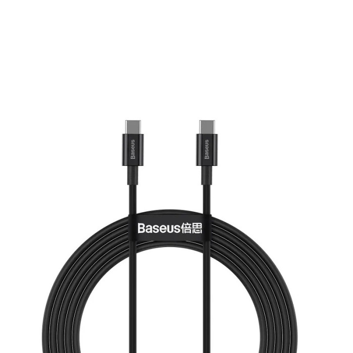 Кабель Baseus Superior Series Fast Charging Data Cable Type-C to Type-C 100W 1m Black