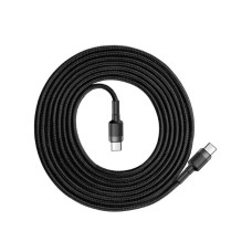 Кабель Baseus Cafule PD2.0 100W flash charging USB Type-C-Type-C cable (20V 5A) 2m Gray+Black