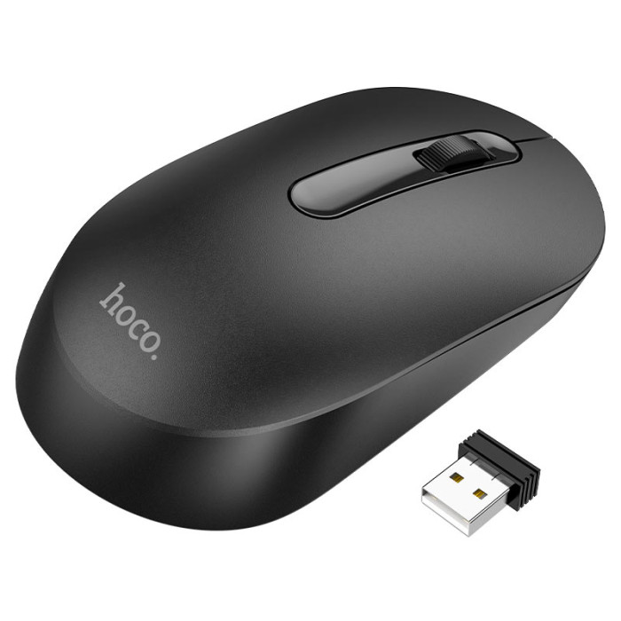 Маніпулятор миша HOCO GM14 Platinum 2.4G business wireless mouse Black