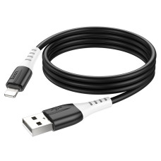 Кабель HOCO X82 USB to iP 2.4A, 1m, silicone, silicone connectors, Black
