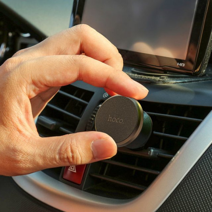 Автотримач для телефона HOCO CA81 Ligue Air vent magnetic car holder Black
