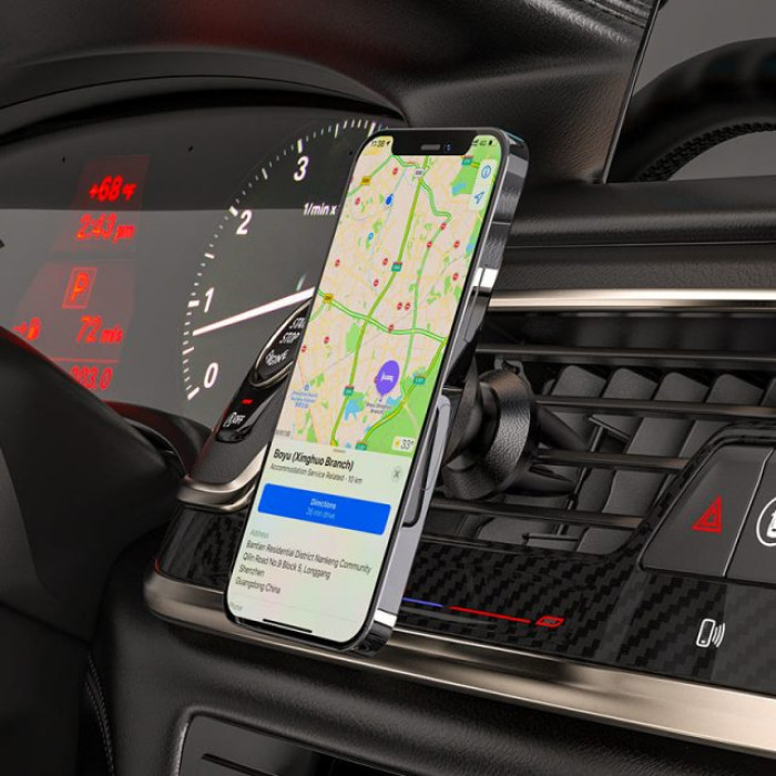 Автотримач для телефона HOCO CA81 Ligue Air vent magnetic car holder Black