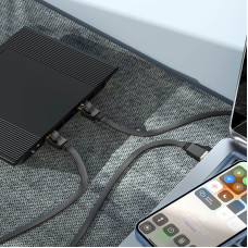 Мережевий кабель HOCO US07 General pure copper flat network cable(L=5M) Black