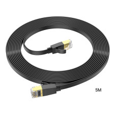 Мережевий кабель HOCO US07 General pure copper flat network cable(L=5M) Black