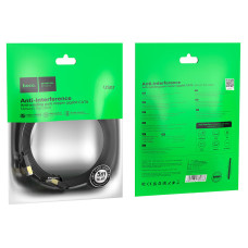 Мережевий кабель HOCO US07 General pure copper flat network cable(L=5M) Black