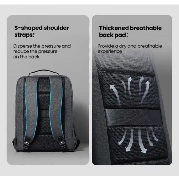 Рюкзак UGREEN LP664 Laptop Backpack B02 Dark Grey (Up to 15.6'')(UGR-90798)