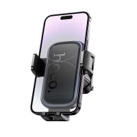 Автотримач для телефона HOCO H78 Vista push-type car holder (air outlet) Black Metal Gray