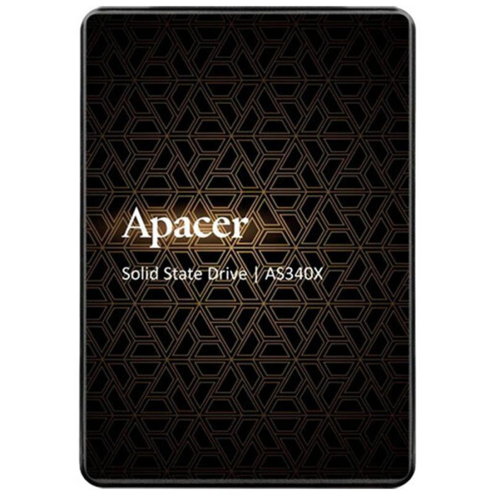 Накопичувач SSD Apacer AS340X 120GB 2.5" 7mm SATAIII 3D NAND Read/Write: 550/520 MB/sec