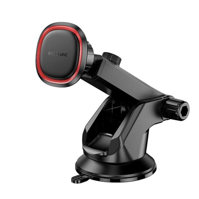 Автотримач для телефона BOROFONE BH125 Roman magnetic car holder (center console) Black and Red