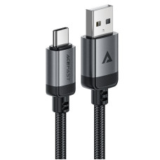 Кабель ACEFAST C20-04 USB-A to USB-C aluminum alloy charging data cable Black