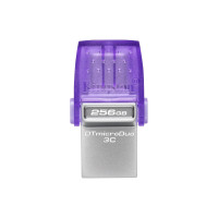 Флеш-накопичувач Kingston USB 3.2 DT microDuo 3C 256GB (Type-A/Type-C) (200Mb/s)